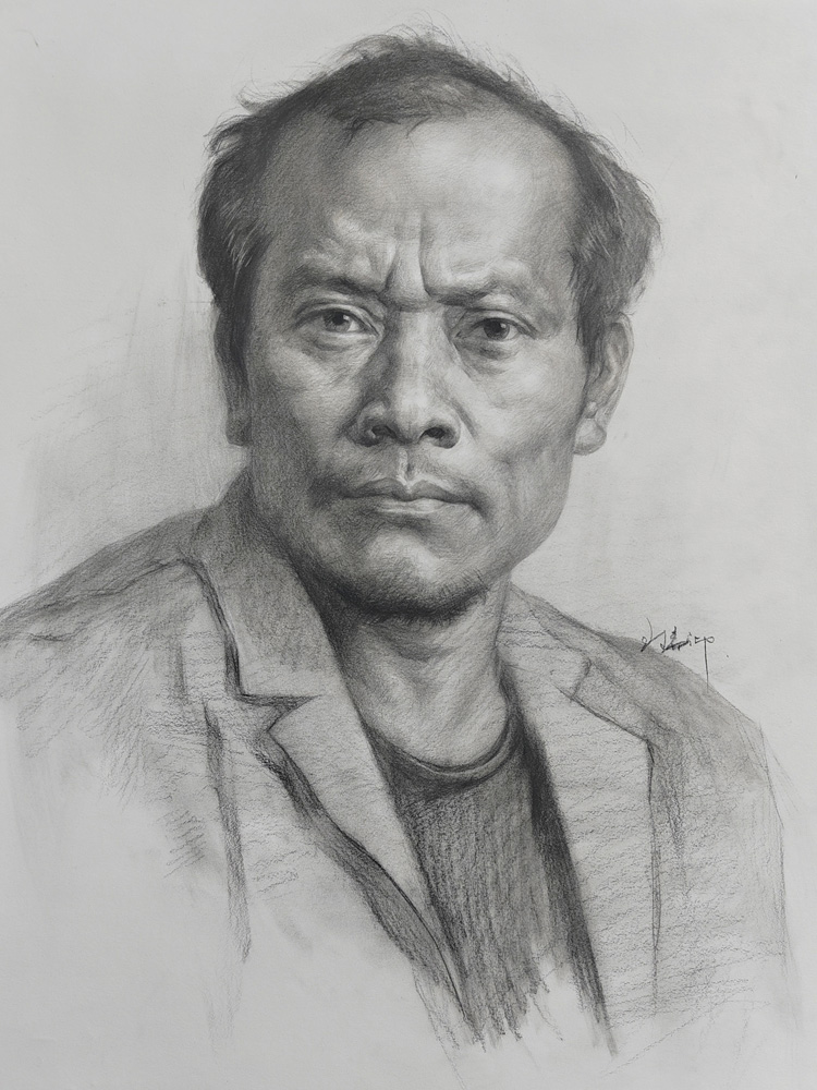 西安塞纳美术艺考素描作品-10